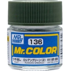 Mr. Hobby GNZ-C136 Flat Russian Green (2) 10ml