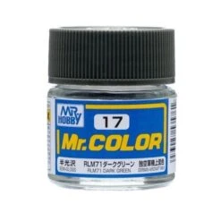 Mr. Hobby GNZ-C17 Semi-Gloss RLM71 Dark Green 10ml