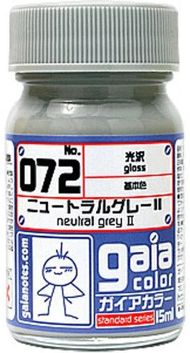 Gaia Base Color 072 Gloss Neutral Grey II 15ML 1 Gaia Base Color 072 Gloss Neutral Grey II 15ML