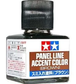 STEVENS Tamiya 87132 Brown Panel Line Accent Color (40ml Bottle)