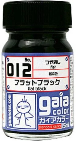 Gaia Base Color 012 Flat Black 15ML