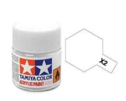 STEVENS Tamiya Color White Mini Acrylic Gloss Finish X-2