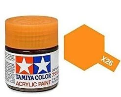 STEVENS Tamiya Color Clear Orange Mini Acrylic Gloss Finish X-26