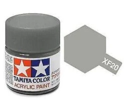 STEVENS Tamiya Color Medium Gray Mini Acrylic Matte Finish XF-20