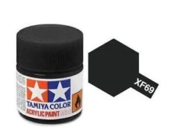 STEVENS Tamiya Color NATO Black Mini Acrylic Matte Finish XF-69